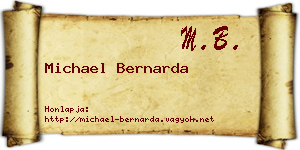 Michael Bernarda névjegykártya